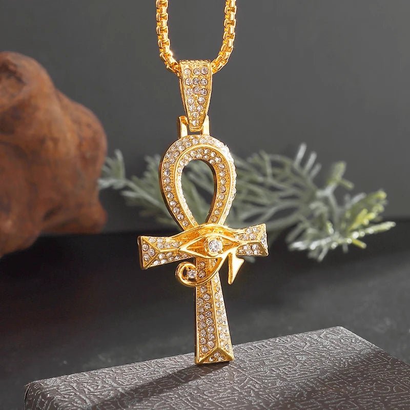 Exquisite Shiny Cross Square Crystal Zirconia Pendant Necklace for Women Men Fashion Hip Hop Party Luxury Jewelry Christmas Gift - Jaazi International