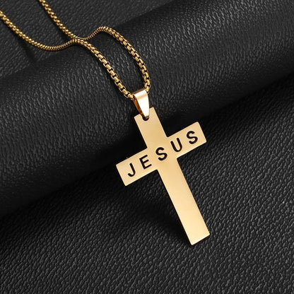 Exquisite Shiny Cross Square Crystal Zirconia Pendant Necklace for Women Men Fashion Hip Hop Party Luxury Jewelry Christmas Gift - Jaazi International