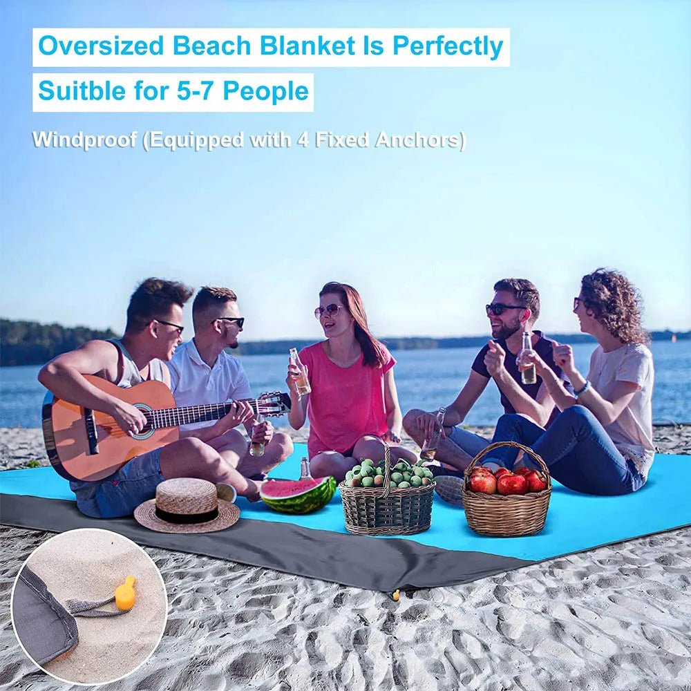 Extra Large Waterproof Beach Mat Portable Outdoor Camping Mat Blanket Folding Camping Mattress Lightweight Camping Picnic Mat - Jaazi International