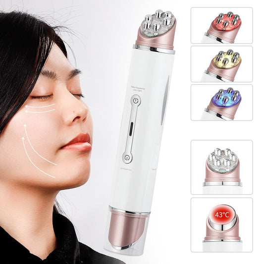 Eye Messager RF Radio Mesotherapy Electroporation Beauty Pen EMS Frequency LED Face Lifitng Skin Rejuvenation Wrinkle Remover - Jaazi International