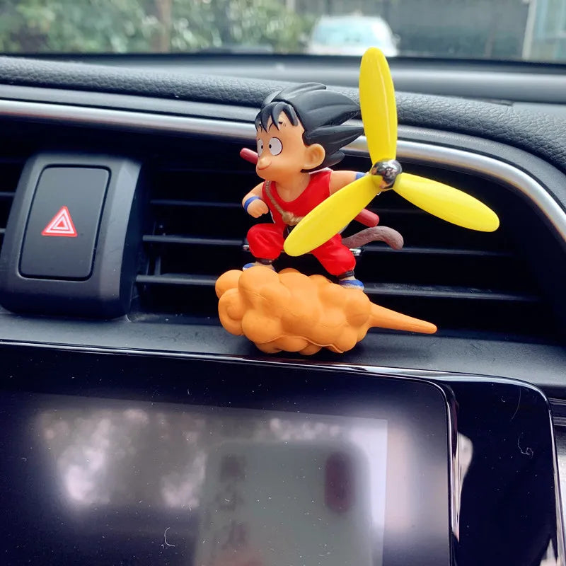 Car Ornament Anime Dragons Ball Cartoon Son Gokus Figure Car Air Outlet Vent Perfume Auto Air Freshener Decor Accessories Gifts