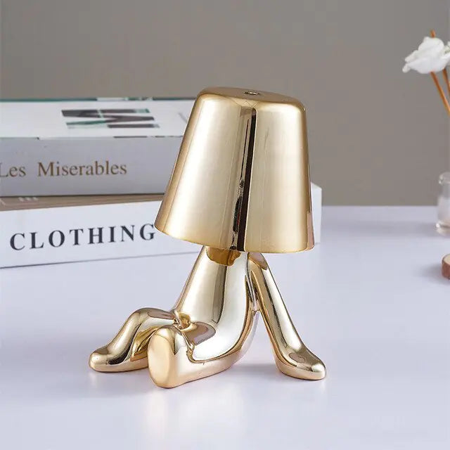 Golden Man LED Touch Lamp