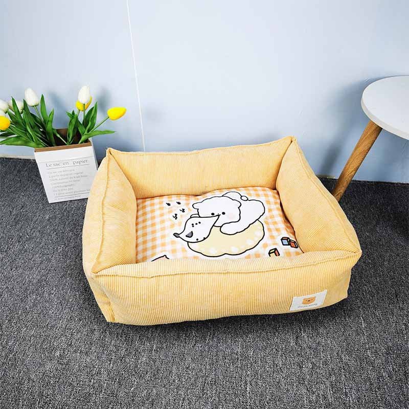 Fabric Craft Printing Square Warm Pet Bed - Jaazi International