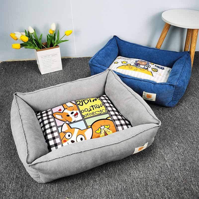 Fabric Craft Printing Square Warm Pet Bed - Jaazi International