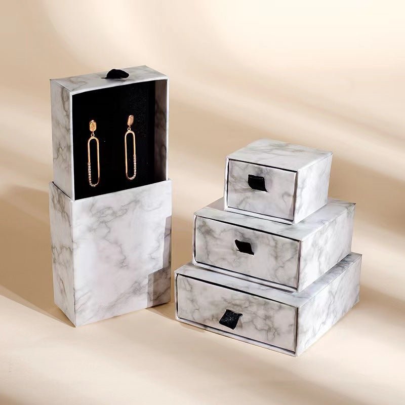 Factory Direct Sales Jewelry Box, Ring Necklace Jewelry Drawer Box, Exquisite Earrings And Earrings Packaging Box In Stock - Jaazi International