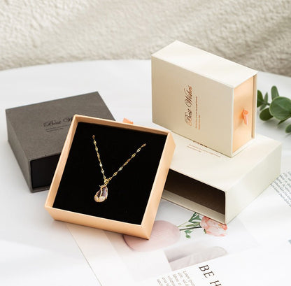 Factory Direct Sales Jewelry Box, Ring Necklace Jewelry Drawer Box, Exquisite Earrings And Earrings Packaging Box In Stock - Jaazi International