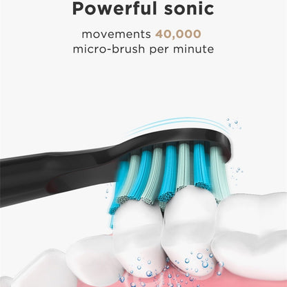 Fairywill Electric Sonic Toothbrush USB Charge FW - 507 Rechargeable Waterproof Electronic Tooth Brushes Replacement Heads Adult - Jaazi International