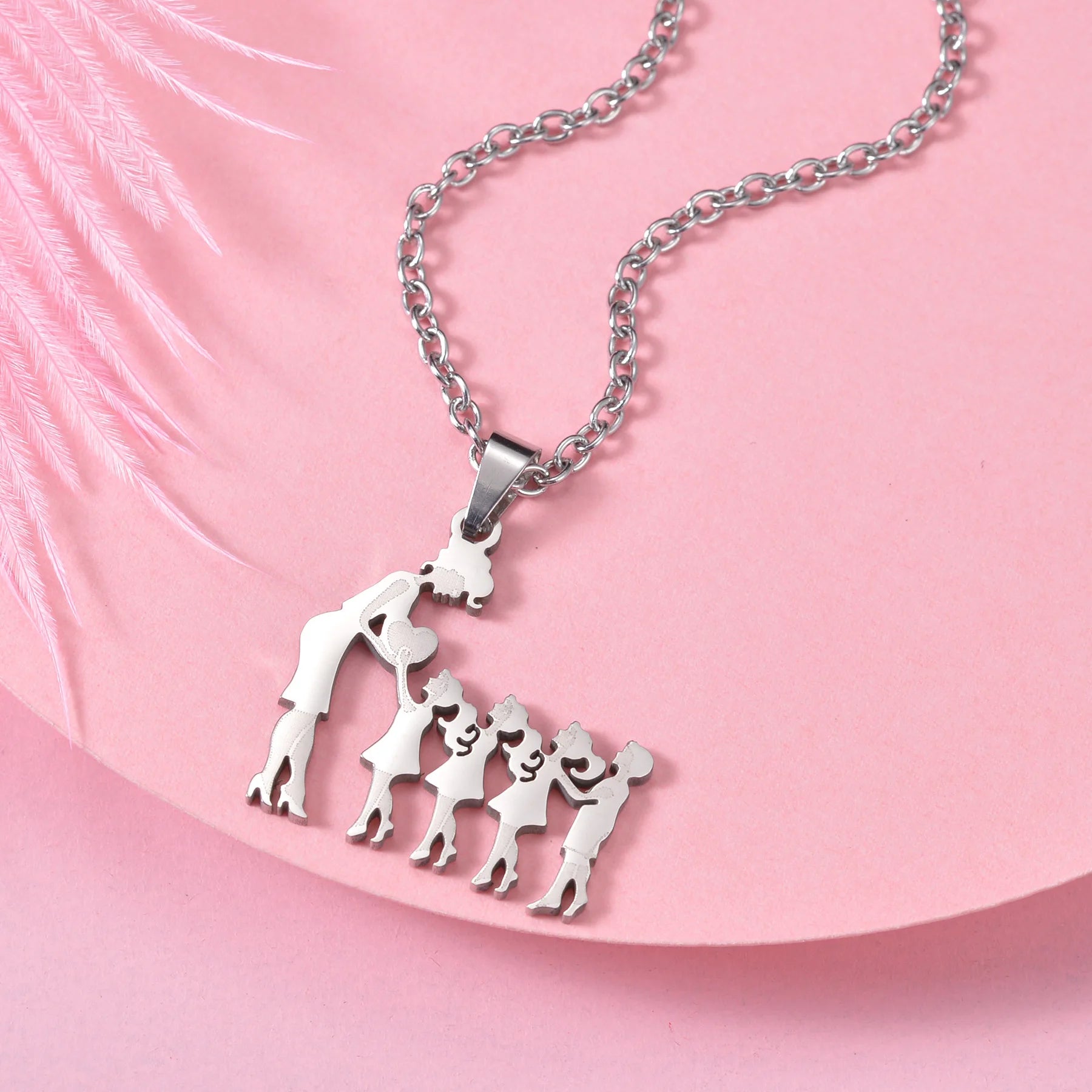 Family Silver Necklaces - Jaazi International