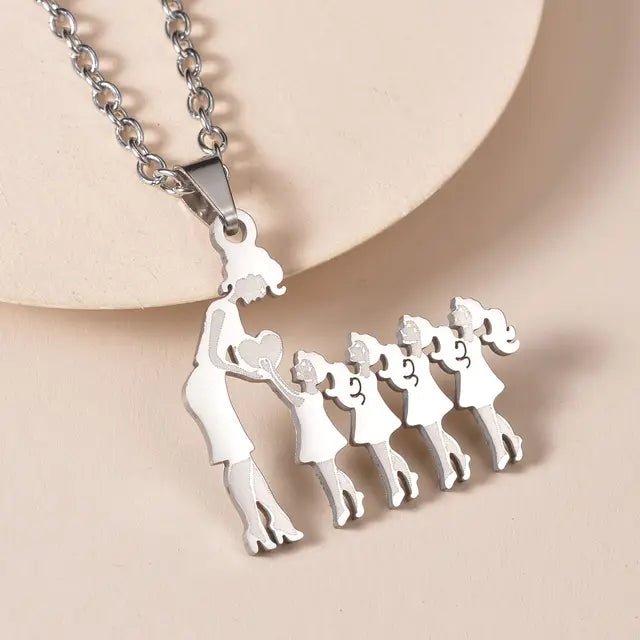 Family Silver Necklaces - Jaazi International