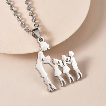 Family Silver Necklaces - Jaazi International