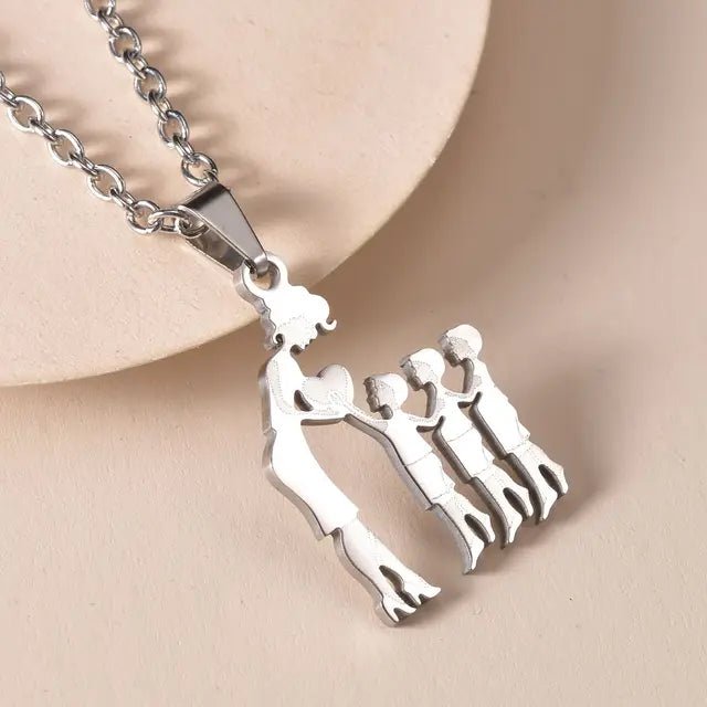 Family Silver Necklaces - Jaazi International