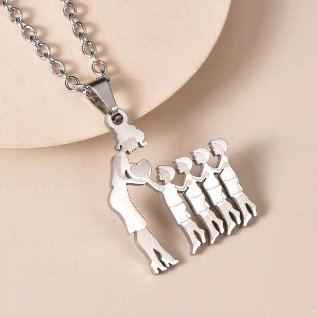 Family Silver Necklaces - Jaazi International