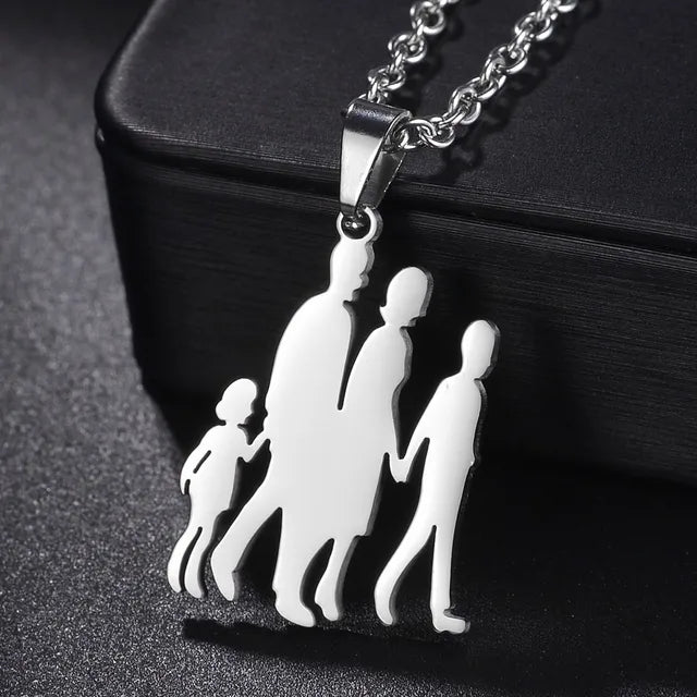 Family Silver Necklaces - Jaazi International