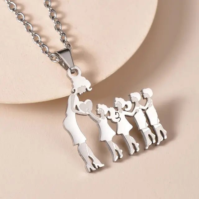 Family Silver Necklaces - Jaazi International