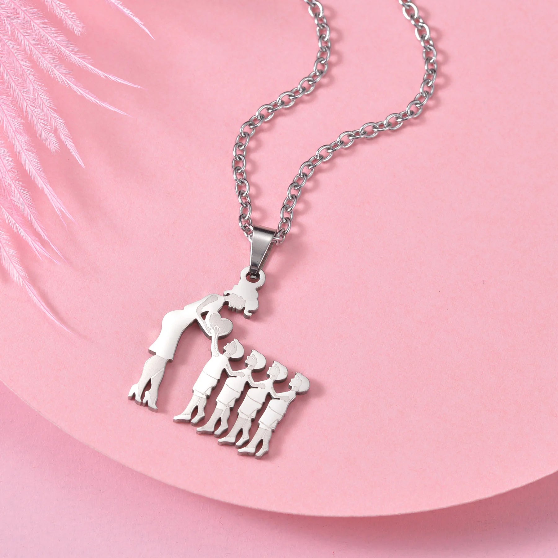 Family Silver Necklaces - Jaazi International