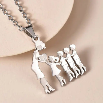 Family Silver Necklaces - Jaazi International