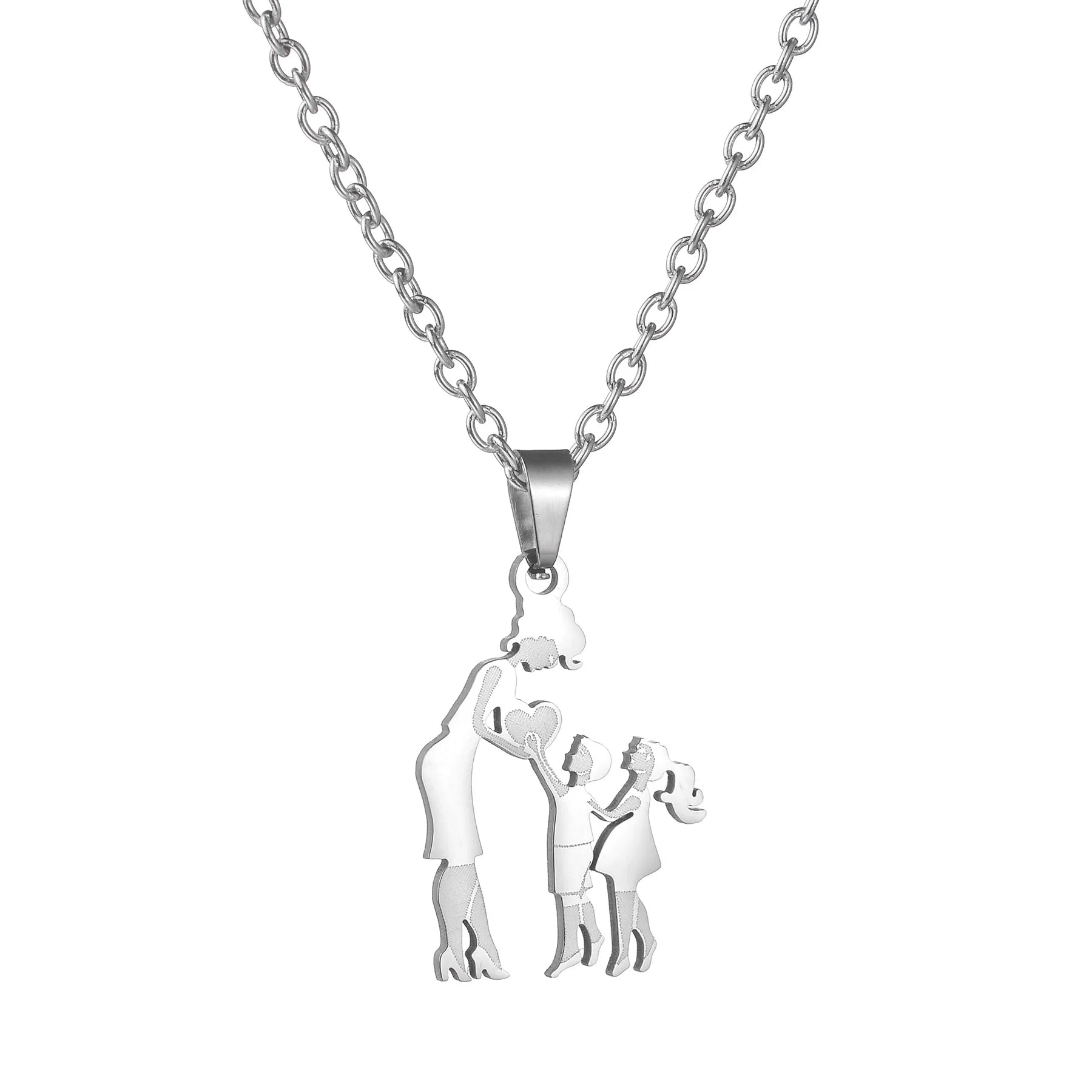 Family Silver Necklaces - Jaazi International