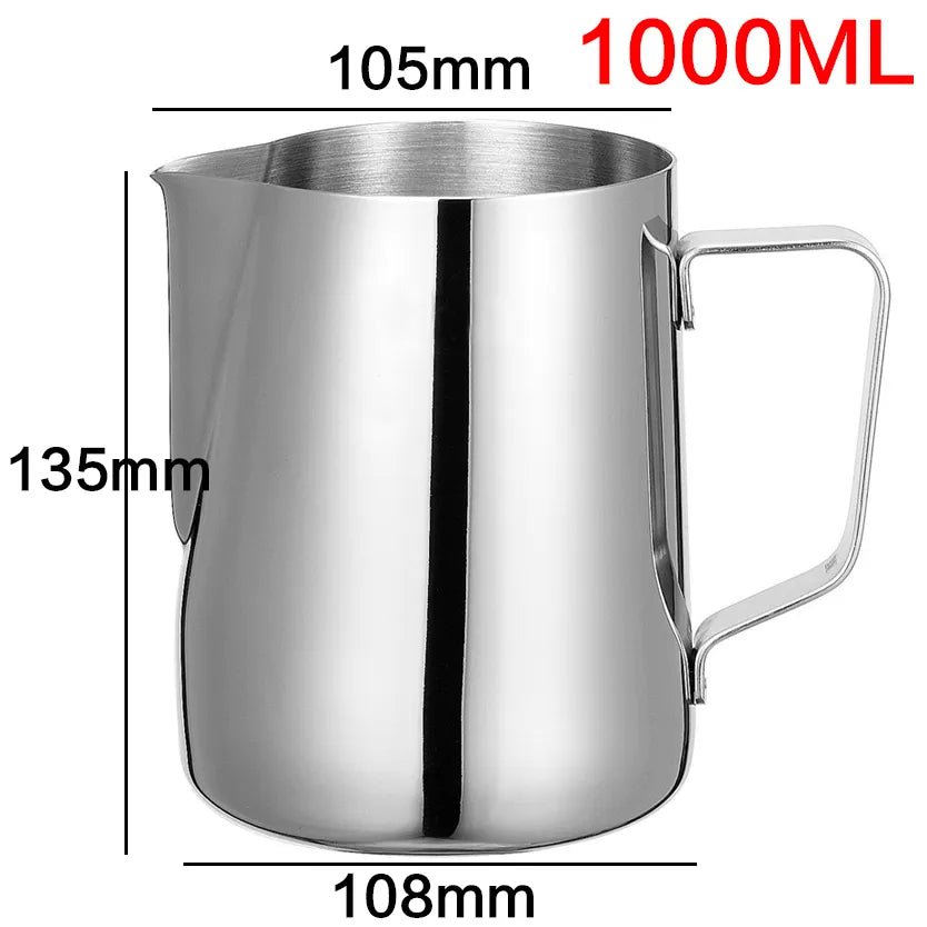 Fantastic Kitchen Stainless Steel Milk frothing jug Espresso Coffee Pitcher Barista Craft Coffee Latte Milk Frothing Jug Pitcher - Jaazi International