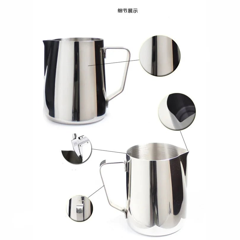 Fantastic Kitchen Stainless Steel Milk frothing jug Espresso Coffee Pitcher Barista Craft Coffee Latte Milk Frothing Jug Pitcher - Jaazi International