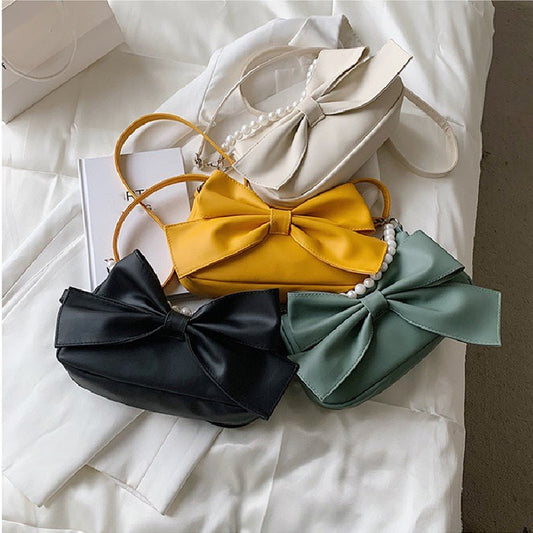 Fashion Design Women Canvas Shoulder Bags Kawaii Girls Bowknot Crossbody Bags - Jaazi International