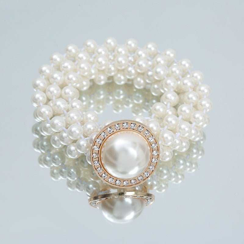 Fashion Jewelry Women's White Pearl Waist Chain Decoration - Jaazi International