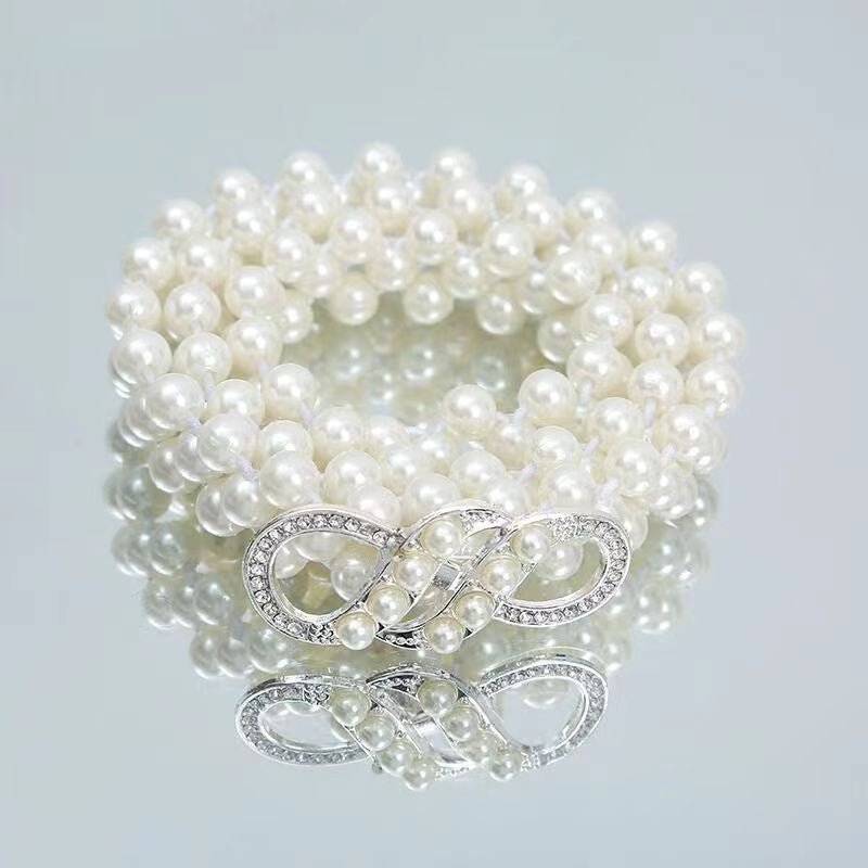 Fashion Jewelry Women's White Pearl Waist Chain Decoration - Jaazi International