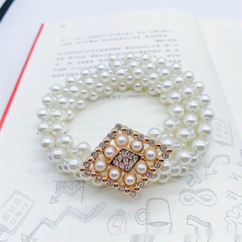 Fashion Jewelry Women's White Pearl Waist Chain Decoration - Jaazi International