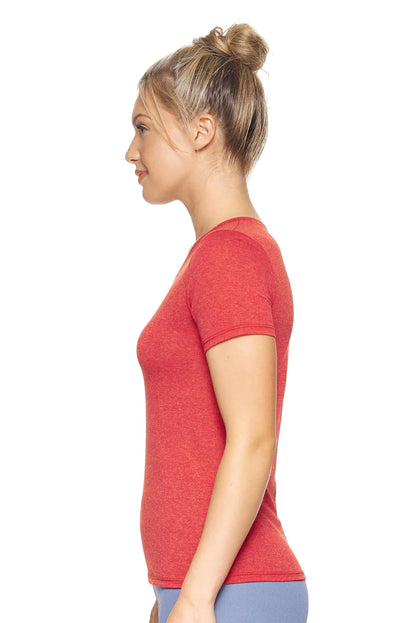 Women's Performance Heather V-Neck Tee