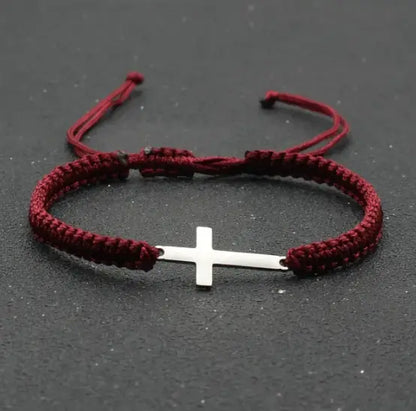 Rope Cross Bracelet