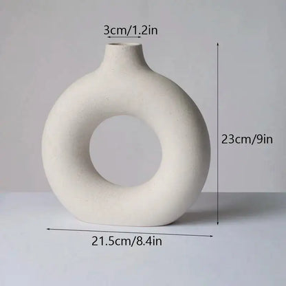 Round Ceramic Vase