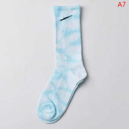 Women Tie-dye Middle Tube Socks - Jaazi Intl