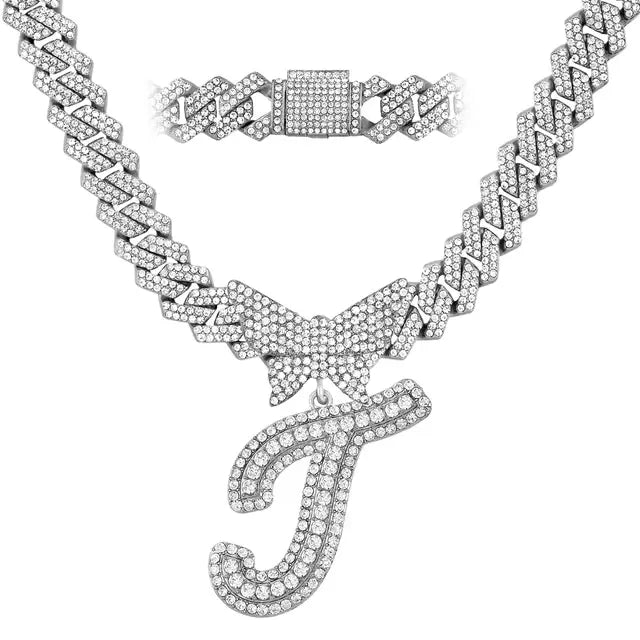 Crystal Butterfly Necklace - Jaazi Intl