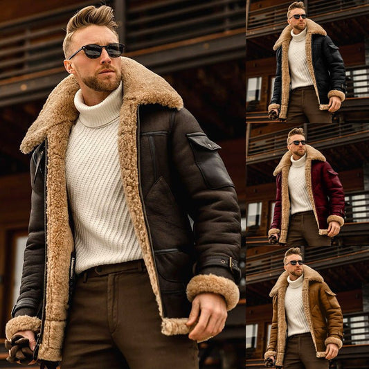 Winter Jacket Mens Military Fleece Warm Jackets Male Fur Collar Coats Army Tactical Jacket - Jaazi Intl