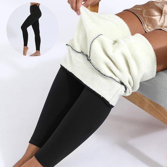 Winter Leggings Warm Thick High Stretch Lamb Cashmere Leggins Skinny Fitness Woman Pants - Jaazi Intl