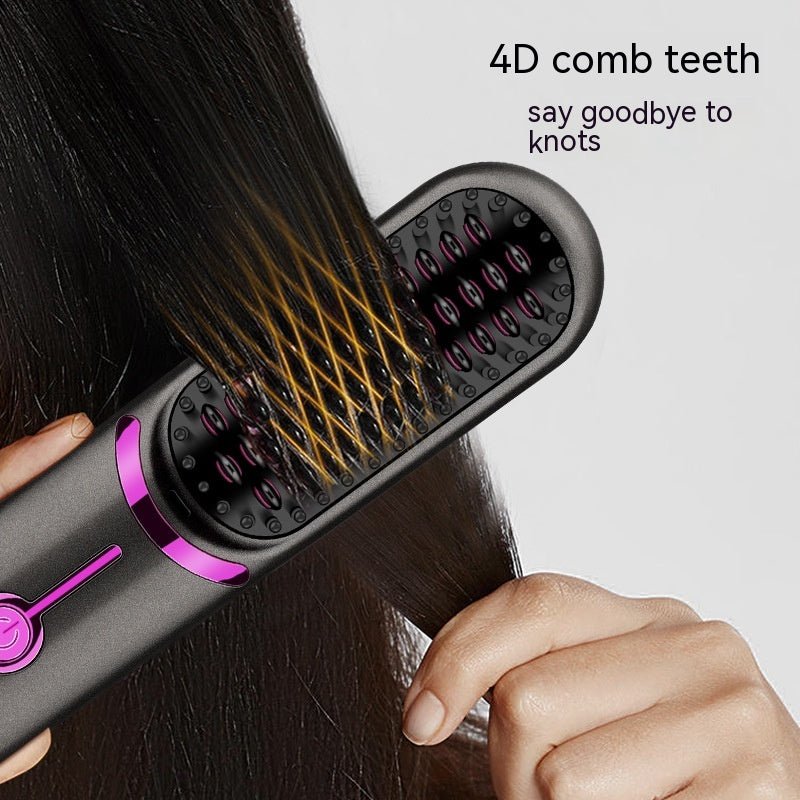 Wireless Straight Comb USB Charging Hairdressing Comb Rolls - Jaazi Intl