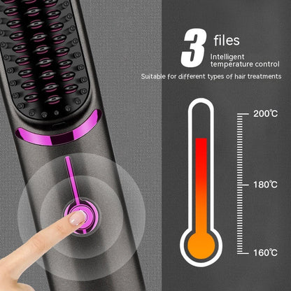 Wireless Straight Comb USB Charging Hairdressing Comb Rolls - Jaazi Intl