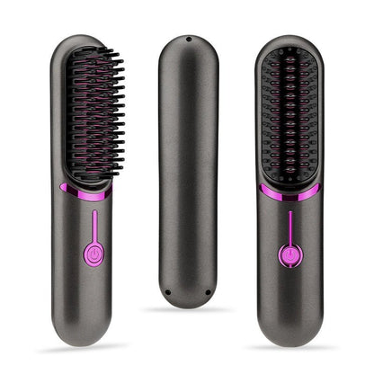 Wireless Straight Comb USB Charging Hairdressing Comb Rolls - Jaazi Intl