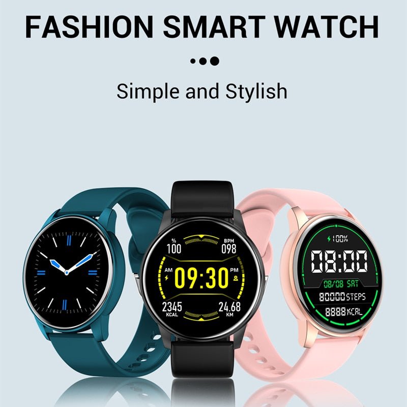 Women Smart Watch Real-time Weather Forecast Activity Tracker Heart Rate Monitor Sports Ladies Smart Watch Men For Android IOS - Jaazi Intl