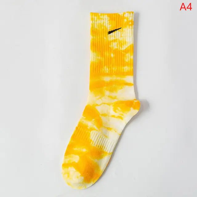 Women Tie-dye Middle Tube Socks - Jaazi Intl