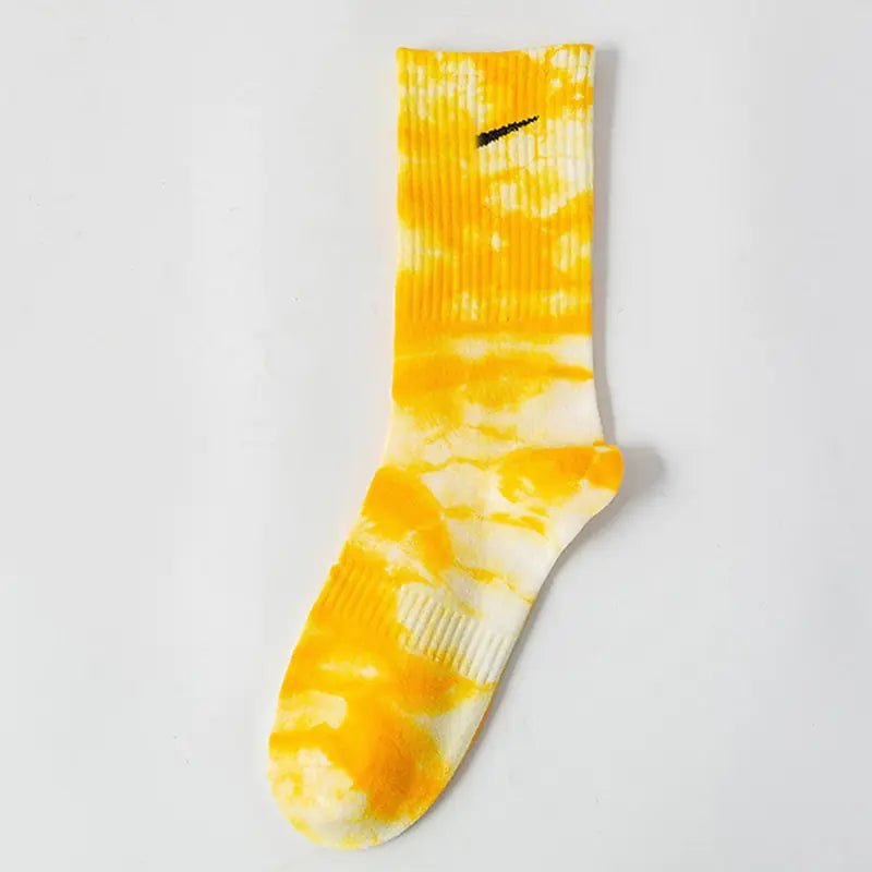 Women Tie-dye Middle Tube Socks - Jaazi Intl