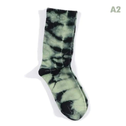 Women Tie-dye Middle Tube Socks - Jaazi Intl