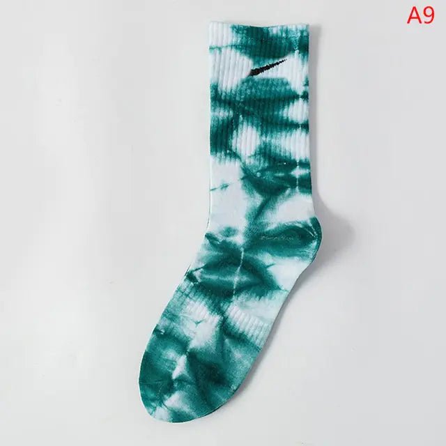 Women Tie-dye Middle Tube Socks - Jaazi Intl