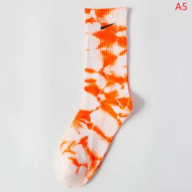 Women Tie-dye Middle Tube Socks - Jaazi Intl