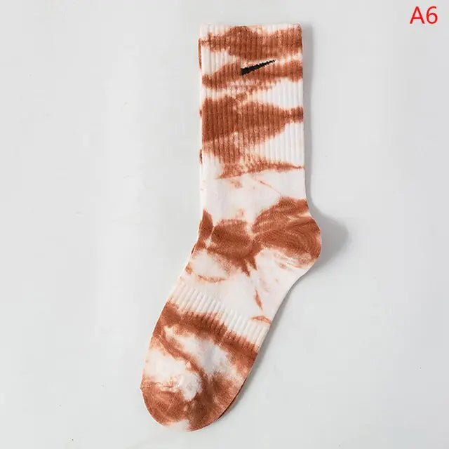 Women Tie-dye Middle Tube Socks - Jaazi Intl