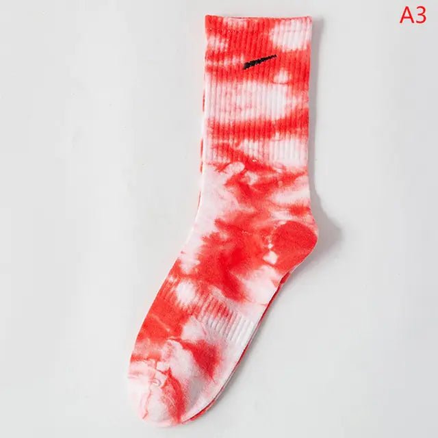 Women Tie-dye Middle Tube Socks - Jaazi Intl