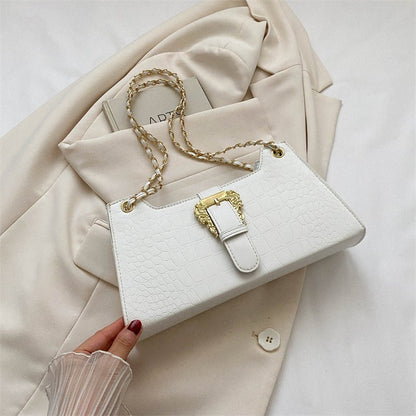 Women's Fashion Simple Chain Fashion Bag Shoulder Bag Casual Trend Crossbody Small Square Bag - Jaazi Intl