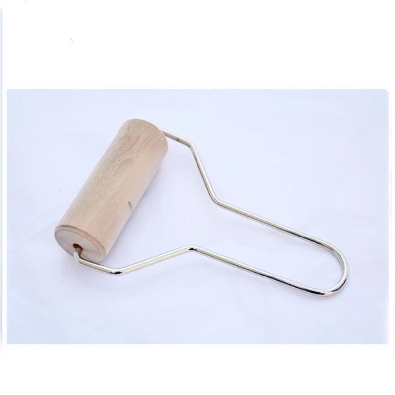 Wood Sculpey Roller Pin Stamping Brayer Polymer Clay For Rolling Tool Kitchen Tool Clay Tools Practical - Jaazi Intl