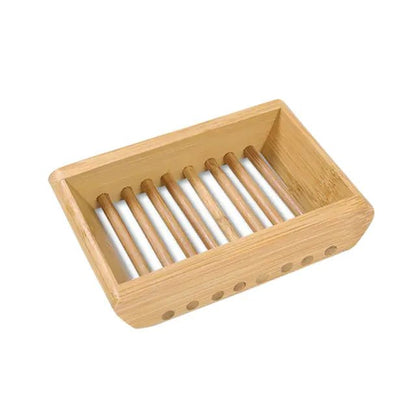 Wooden Bamboo Soap Dish - Jaazi Intl