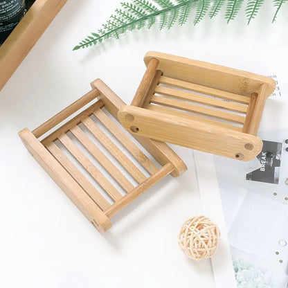 Wooden Bamboo Soap Dish - Jaazi Intl