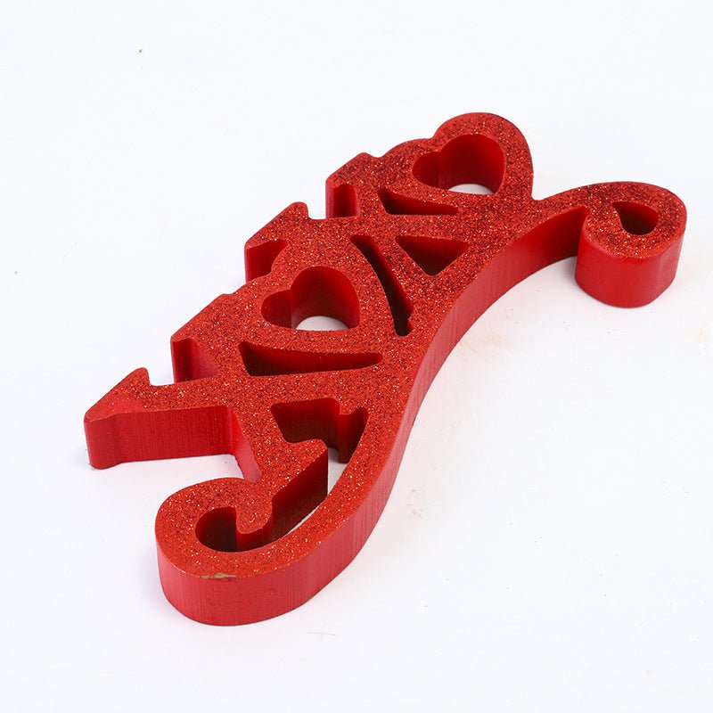 Wooden Decoration Atmosphere English Alphabet Ornament - Jaazi Intl